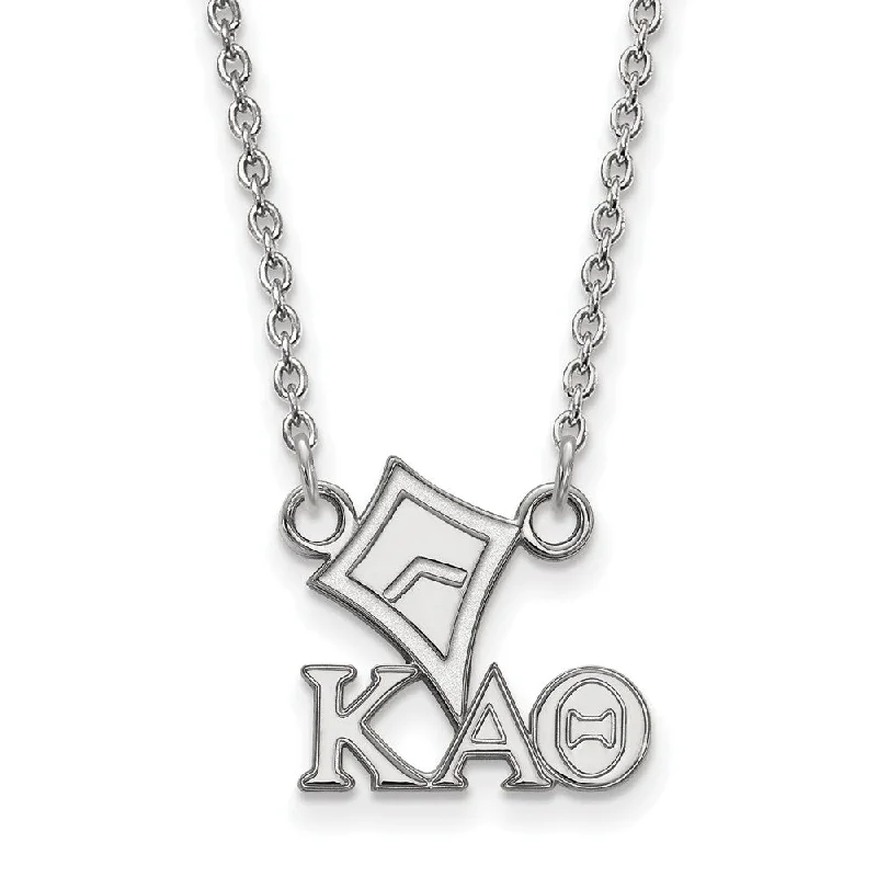 Choker Necklace for Women-Sterling Silver Kappa Alpha Theta XS (Tiny) Necklace