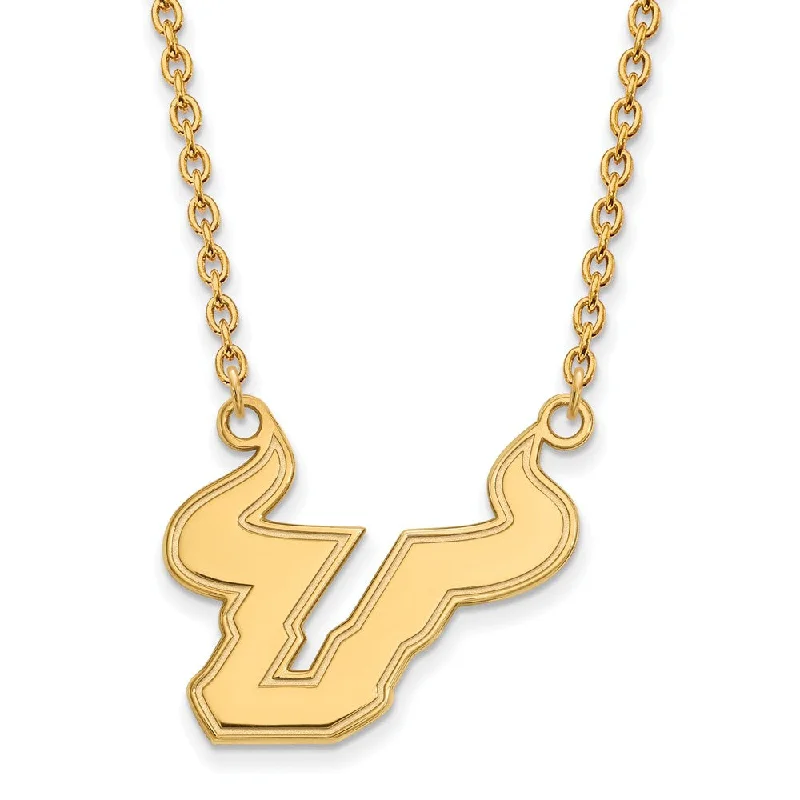 Elegant Chain Necklace for Casual Style-10k Yellow Gold South Florida Large Pendant Necklace