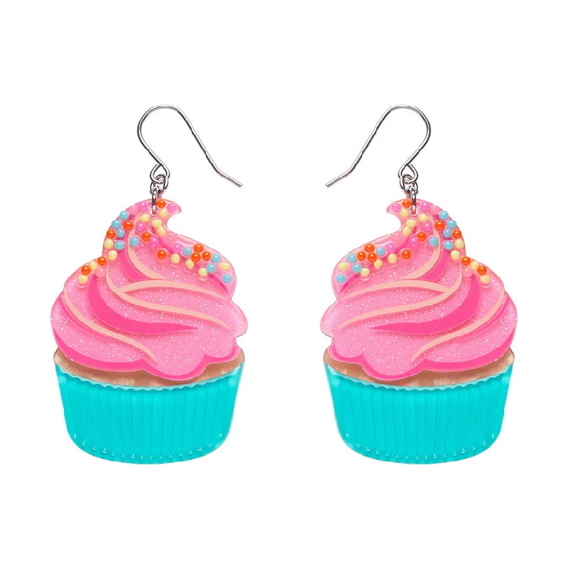 Simple Stud Earrings-Erstwilder x Katherine Sabbath - Iced Cupcake Drop Earrings