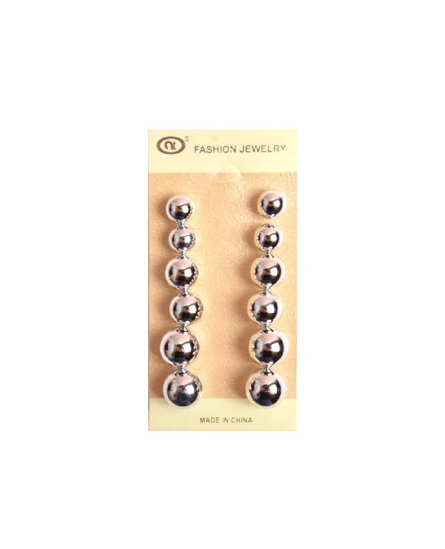 Gold Plated Earrings for Women-Metal balls Earrings Set