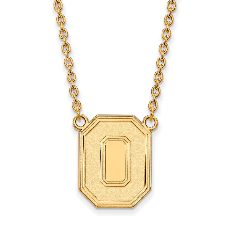 Rose Gold Chain Necklace for Style-10k Yellow Gold Ohio State Large Pendant Necklace