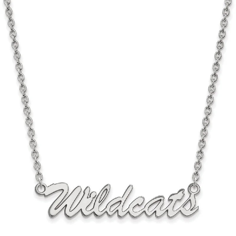 Luxury Diamond Necklace for Brides-Sterling Silver U of Kentucky Medium Pendant Necklace