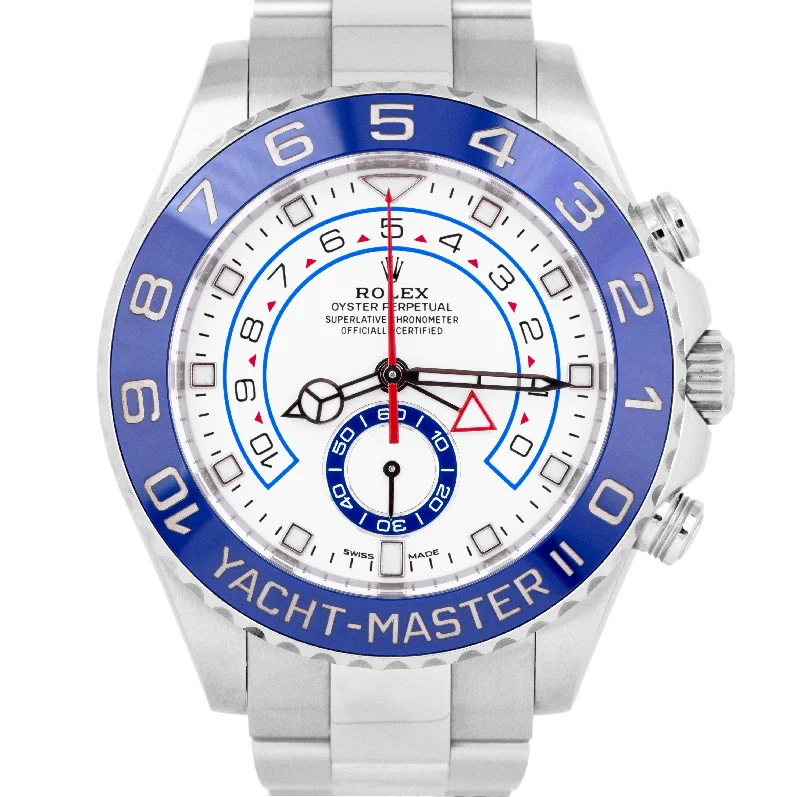 Stylish Watches for Everyday Wear-NEW PAPERS 2021 Rolex Yacht-Master II 44mm Stainless White 116680 Watch B+P