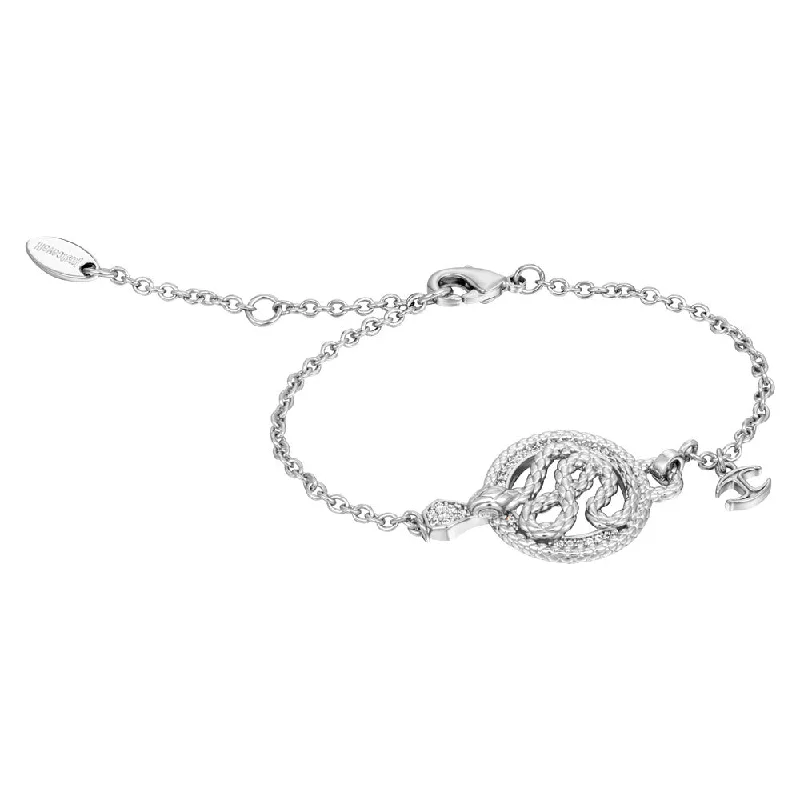 Adjustable Silver Charm Bracelet for Women-Enchanting Women Silver Bracelet