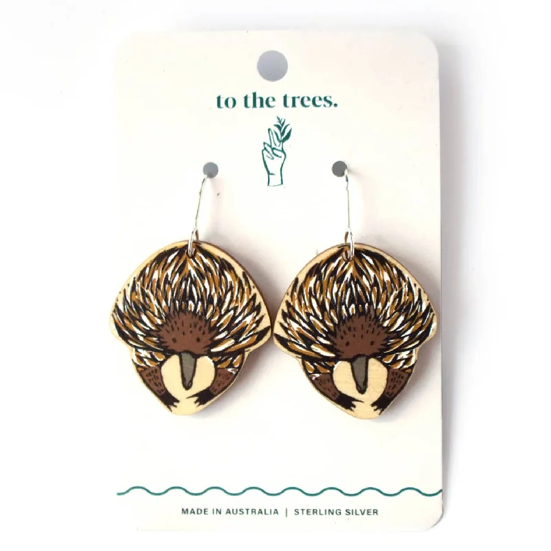 Large Hoop Earrings for Women-To the Trees Dangles - Echidna