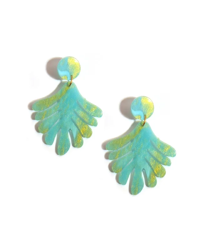 Chic Earrings for Stylish Women-Simple Leaf Earrings