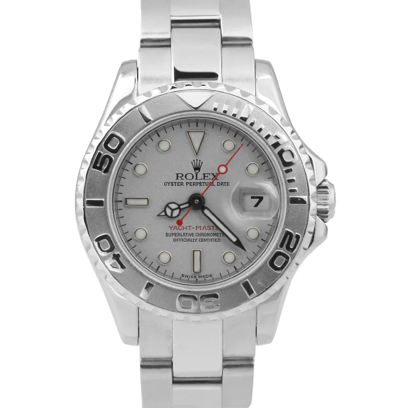 Luxury Watches for Special Occasions-Rolex Yacht-Master Date Stainless Steel PLATINUM Rolesium 29mm 169622 YM1 Watch