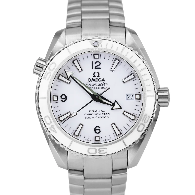 Men's Digital Watches with Multiple Functions-PAPERS OMEGA Seamaster Planet Ocean 600M WHITE 232.30.42.21.04.001 42mm B+P