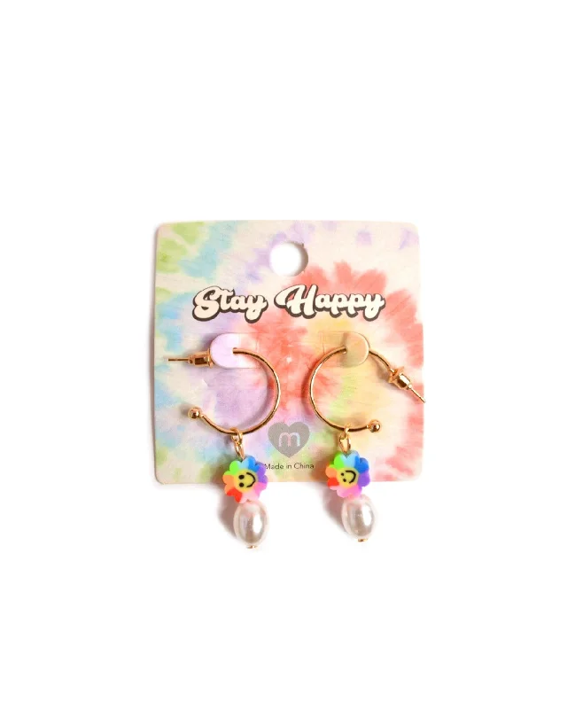 Fashionable Stud Earrings for Women-Stay Happy Flower Earrings