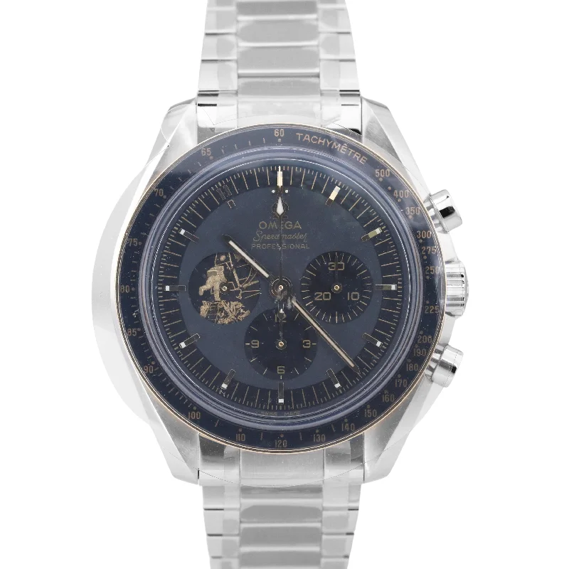 Women's Digital Watches with Stylish Features-NEW STICKERED Omega Speedmaster Apollo 50th Anniversary 310.20.42.50.01.001 B+P