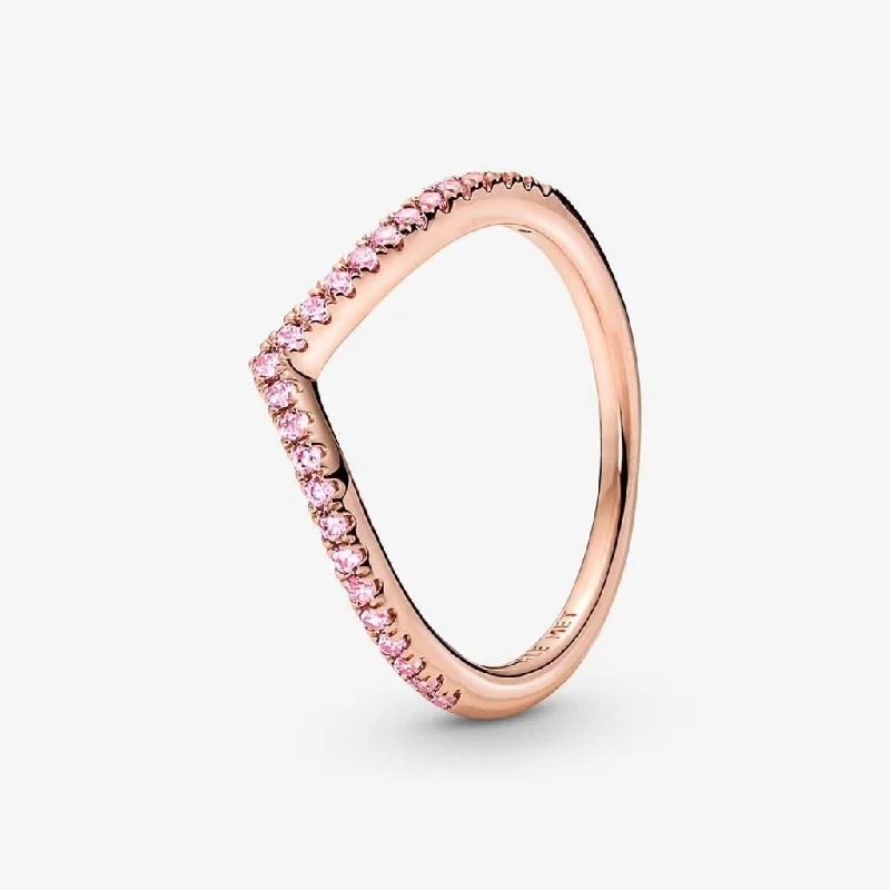 Custom Diamond Ring for Engagement-PANDORA : Pandora Timeless Wish Sparkling Pink Ring