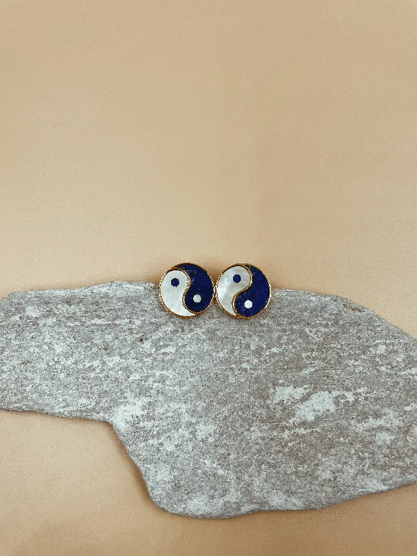 Elegant Stud Earrings for Weddings-Balance Studs