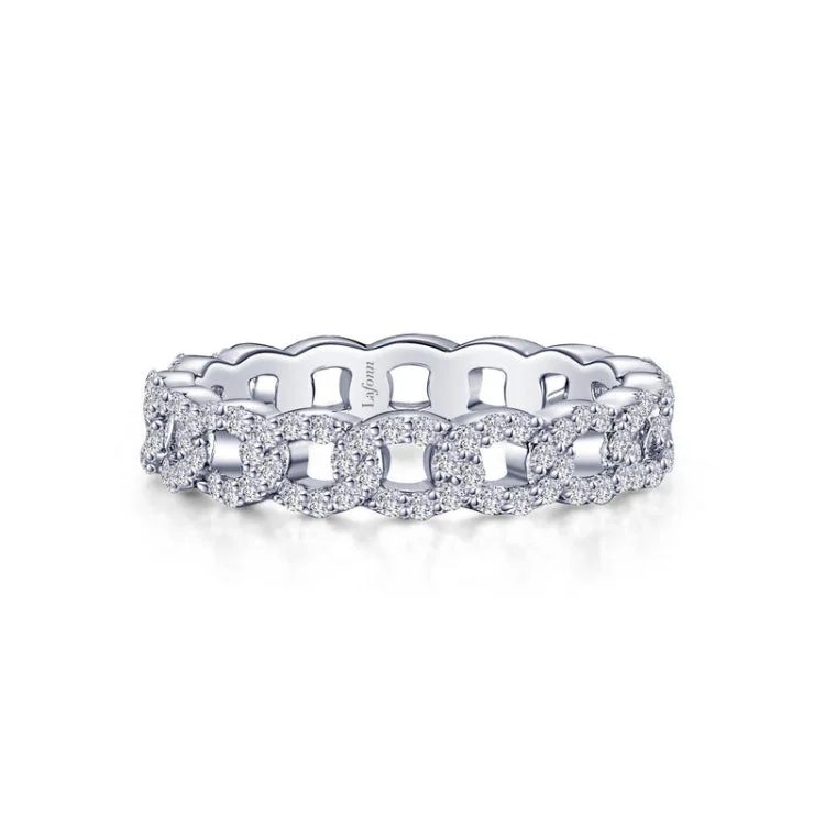 Adjustable Ring for Casual Style-Interlocking Circles Eternity Band