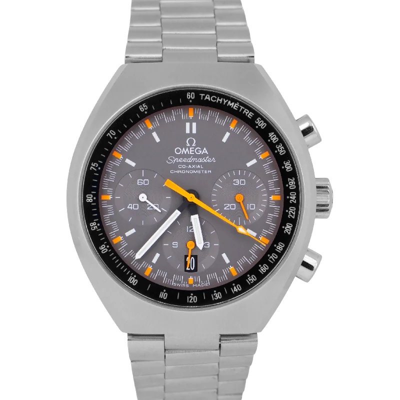 Best Watches for Outdoor Adventures-Omega Speedmaster Mark II Orange Gray Chronograph 327.10.43.50.06.001 Steel BOX